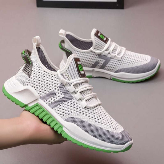 Men's Shoes Flying Woven Breathable Sports Shoes Men's Shoes Trendy Casual Shoes Korean Student Casual Shoes