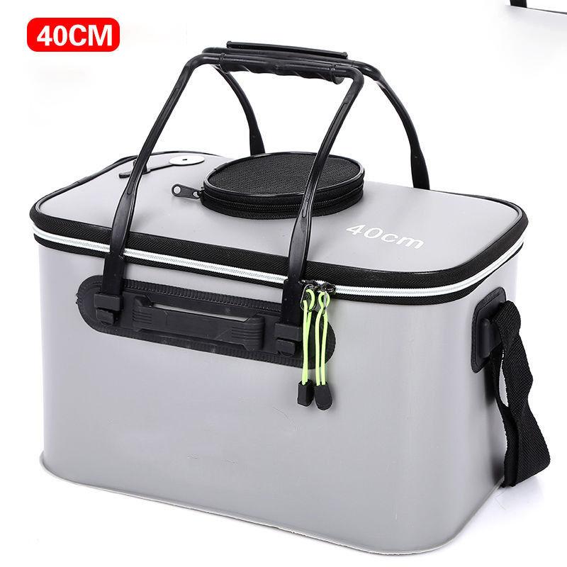 EVA Portable Fishing Bag Folding Thickened Live Fish Tank Water Tank Bucket Camping Fishing Tackle Fish Box Storage Bag