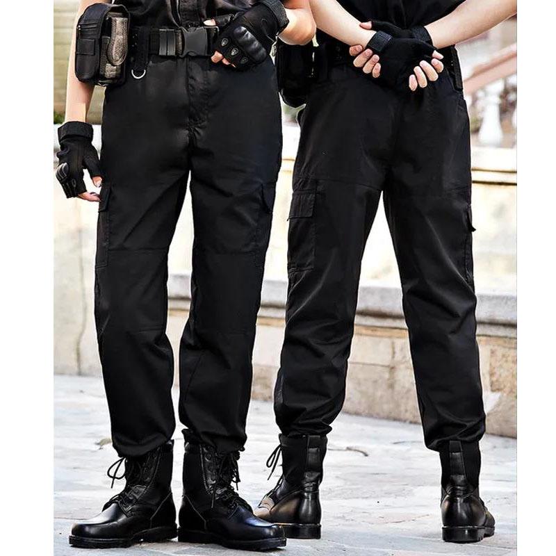 Summer Men's Security Pants Training Pants Black Special Training Overalls Pants Wear-resistant Tactical Pants Combat Pants