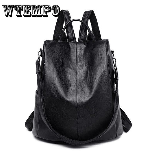 Female Soft PU Leather Mini Backpacks Shoulder Schoolbags Women Fashion Small Travel Bags Back Pack