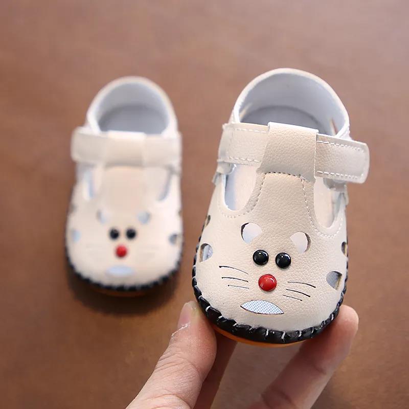 0-1 Years Old Baby Shoes Boys Girls Soft Sole Solid Color Casual Shoes Cartoon Anti-slip Sport Shoes Prewalkers Shoes