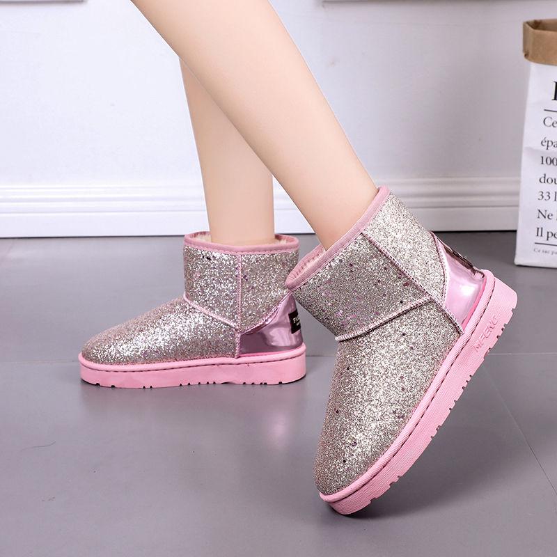 Cold protection Non-slip shoes Snow boots Cotton shoes Outdoor Casual shoes Woman shoes Winter