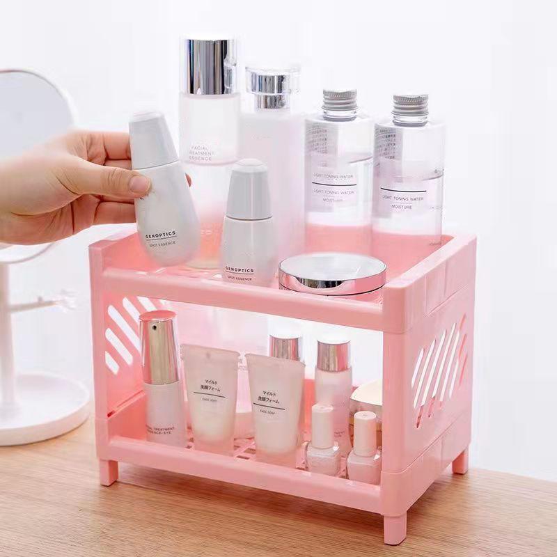 Tabletop Storage Rack Cosmetics Storage Rack Desk Organizer Rack Snack Sundries Storage Box Home Kitchen Drain Rack Home Organizer Rack