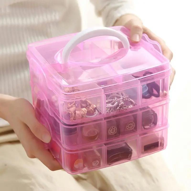 Jewelry Storage Box Large Capacity Sorting Box Necklace Ring Earring Earrings Storage Box Jewelry Box Decoration Box