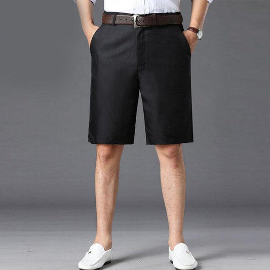 Ice Silk Shorts Men's Thin Section Loose Men's Five-point Pants Casual Dad's Five-point Pants Outer Wear Middle Pants Men