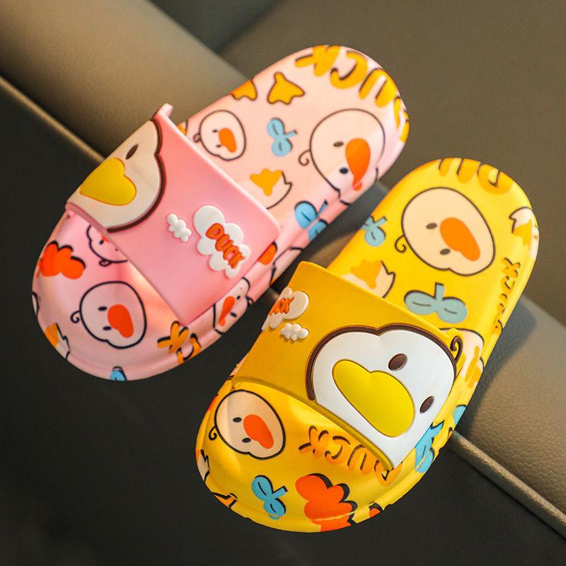 Children's Sandals  Slippers Summer Boys Girls Non-slip Soft Bottom Kids Bathroom Bath Cartoon Household Baby Slippers