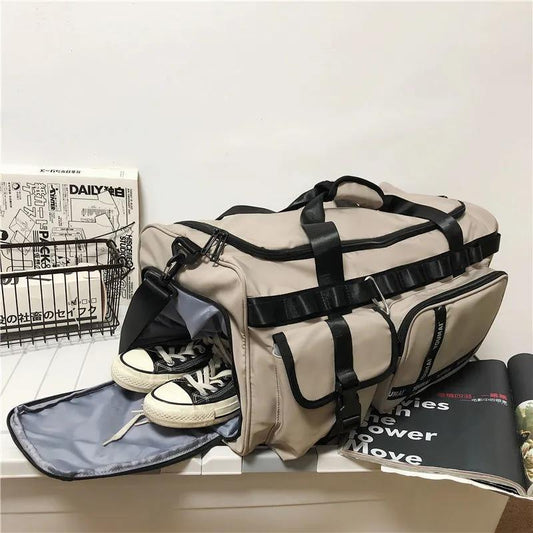 Men's Backpack Multifunctional Travel Bag Large Capacity Ladies Dry and Wet Separation Gym Bag Travel Duffel Bag