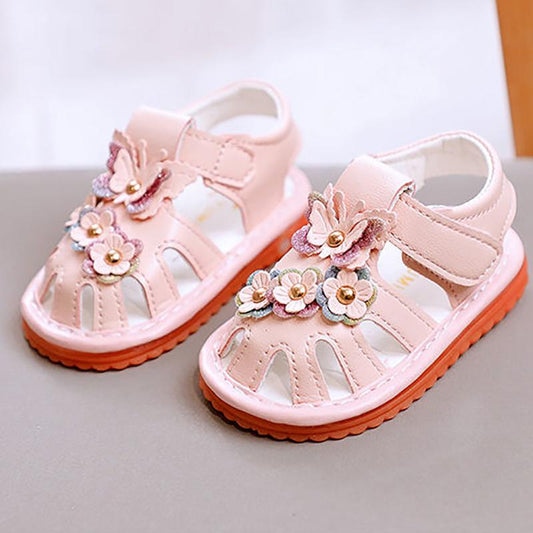 Summer Baby Sandals Female One-year-old Baby Soft-soled Baby Shoes Non-slip Baotou Princess Called Shoes 1-2 Years Old