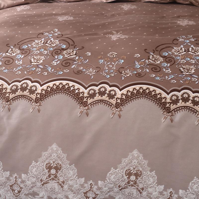 3pcs Luxury Lace Euro Classic Flower Duvet Cover Set European -Style Bedding Set