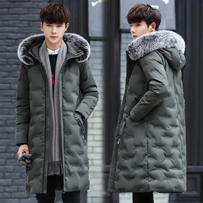 Medium and Long Section Cotton Clothing Large Size Down Jacket Outdoor Leisure Men's Clothes Winter