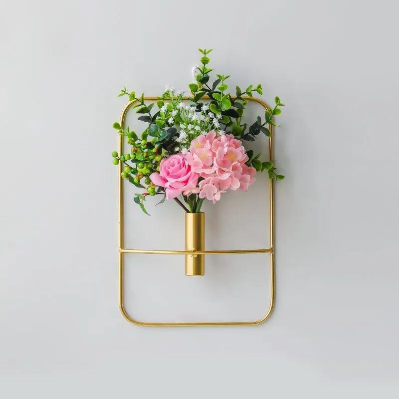 Iron Art Flower Arrangement Wall-mounted Flower Stand Interior Decoration Pendant Flower Device