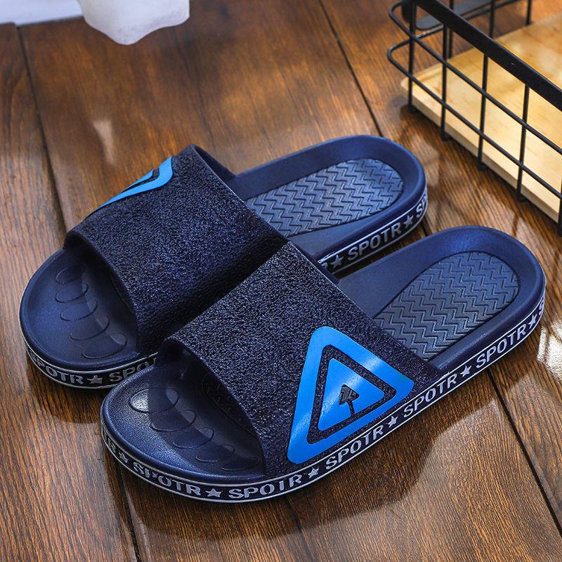 Men's Spring Large Size Non-slip Outdoor Beach Slipper Summer Soft Sole Flat Indoor Bathroom Slippers