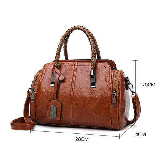 Trendy wild Patent leather bag Genuine Leather Woman bag European and American style Handbag