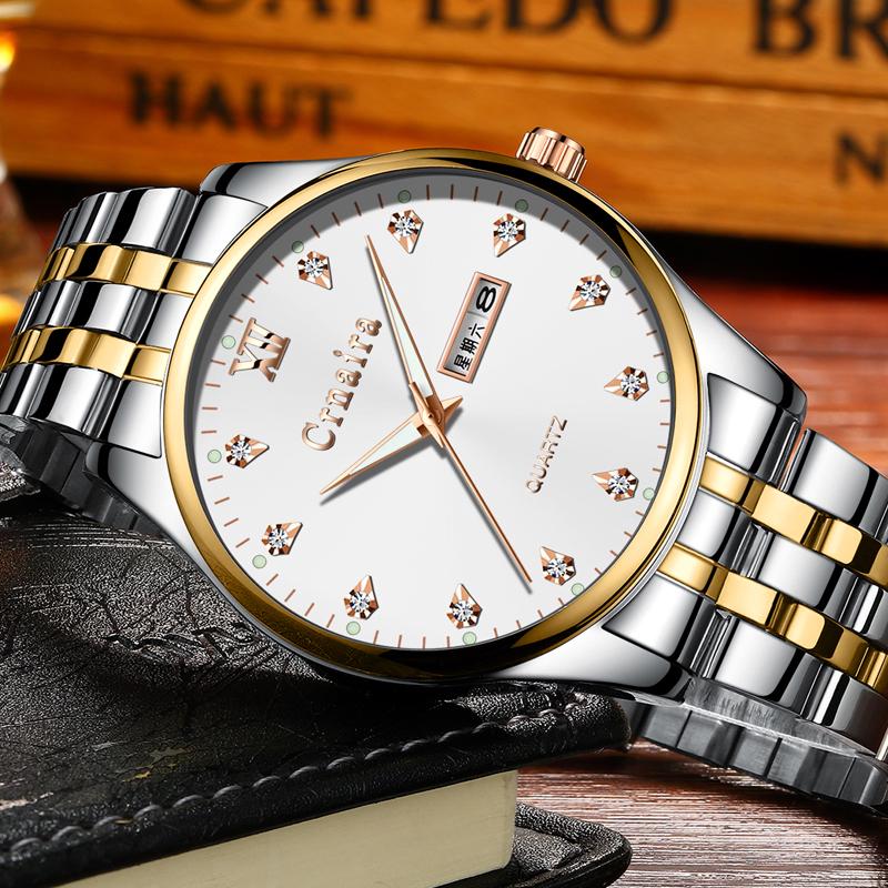 Automatic Machinery Men's Watches Top Luxury Brand Watch Men Business Steel Clock Men Moon Watch