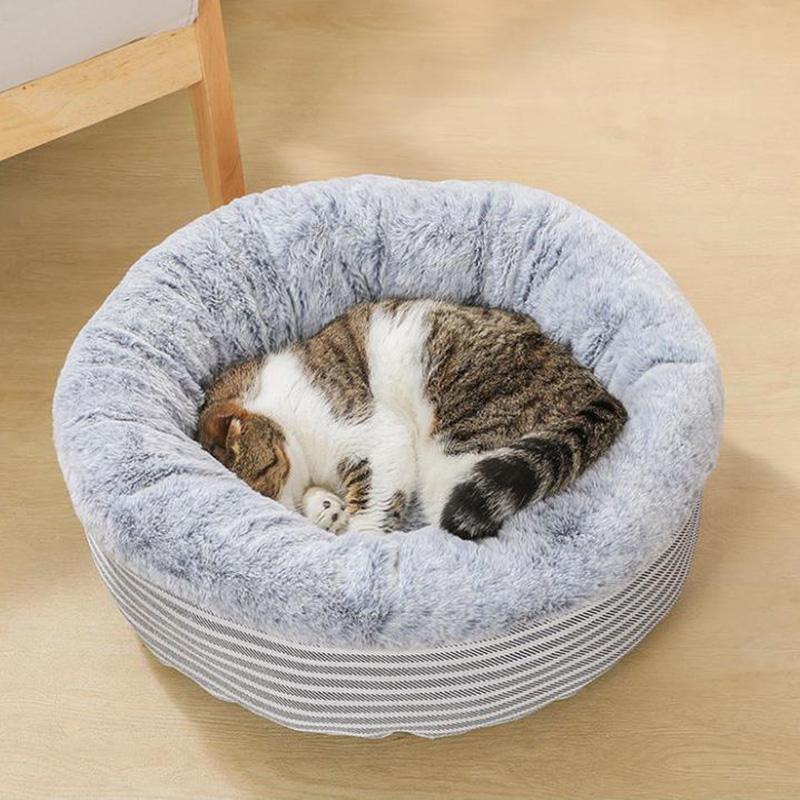 Warm winter cat litter semi-enclosed dogs litter house villa cat bed deep sleep kennel Dog Bed Mat Plush Soft Warm Pets Nest Cushion Sleeping Sofa