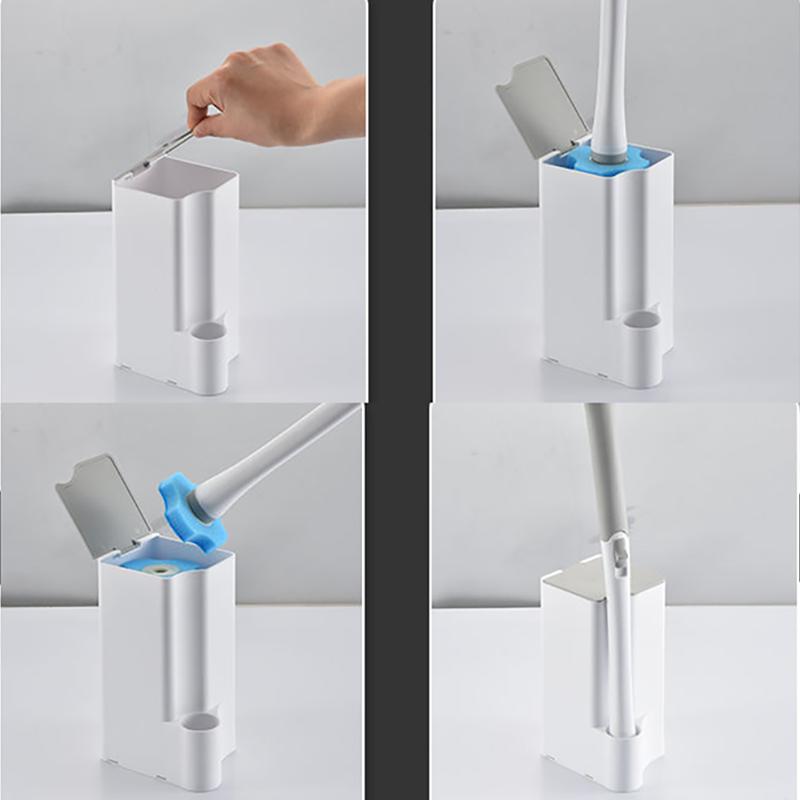 Disposable Toilet Brush Set Household Toilet Cleaning Artifact No Dead Ends Can Be Thrown To Replace The Toilet Brush