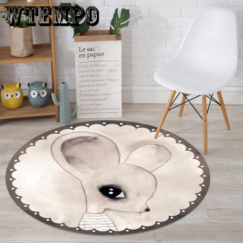 Carpets Round Mat Living Room Bedroom Cushion Non-slip Mattress