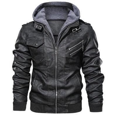 Men's Leather Jackets Autumn Casual Motorcycle PU Jacket Biker Leather Coats Brand Clothing EU Size