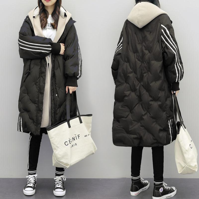 White Duck Down Jacket Women Long Thick Loose Down Coat Ladies Winter Parka Jacket