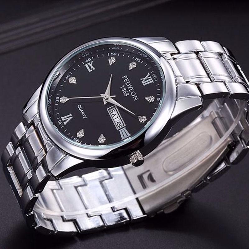 Men's Watches Men's Machinery Sports Waterproof Stainless Steel Watch Men Fashion Business Clock