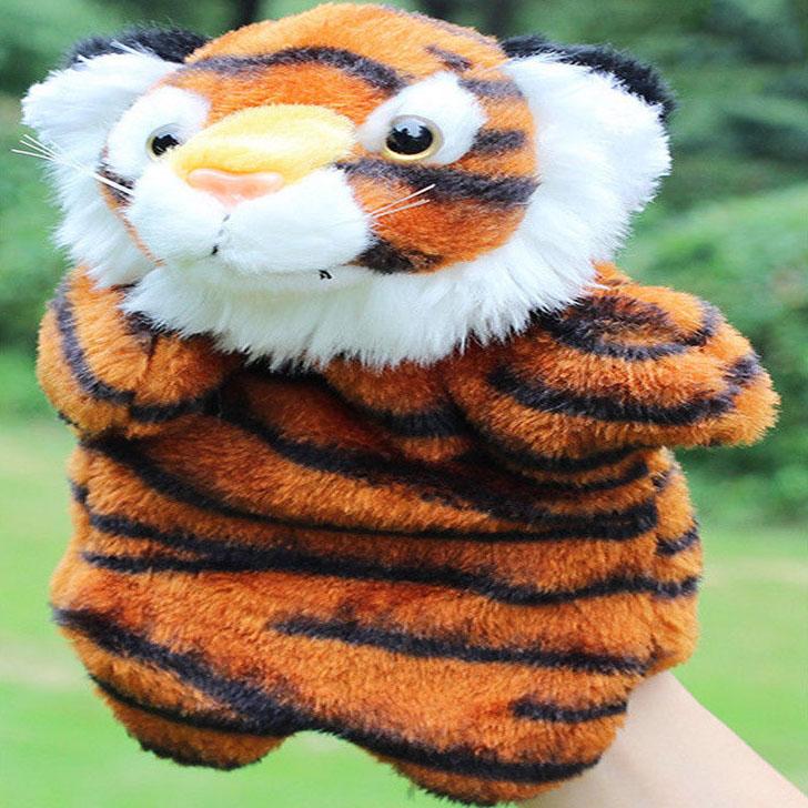 Lovely Delicate Baby Child Little Animal Glove Puppet Finger Sack Plush Toy Parent Child Interactive Glove Doll