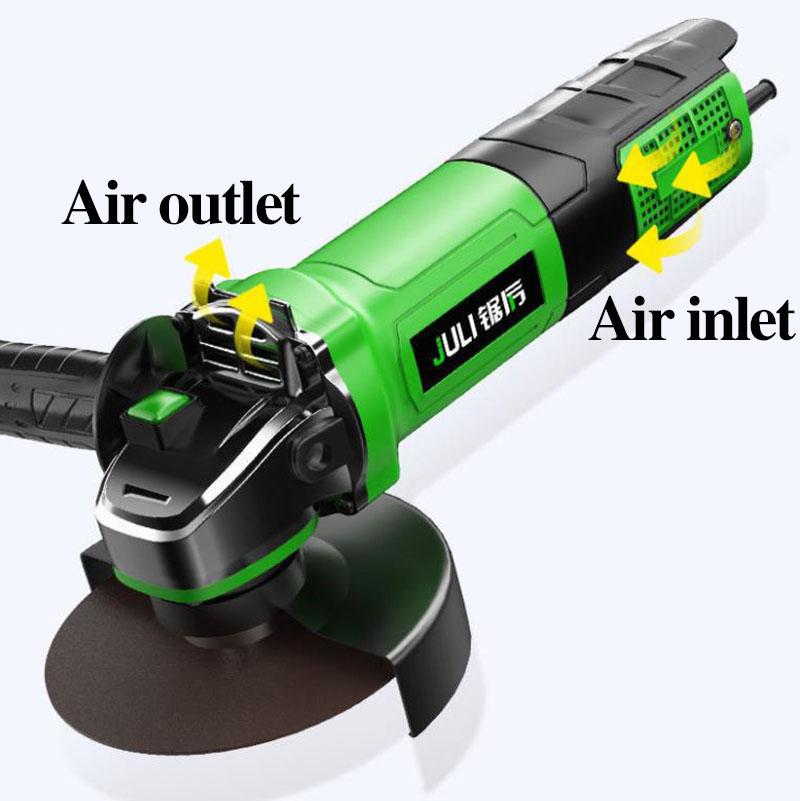 2500W Green Giant Powerful Luxury Angle Grinder Set Handheld Wire Cutter Polisher Rotatable Chainsaw 25500RPM