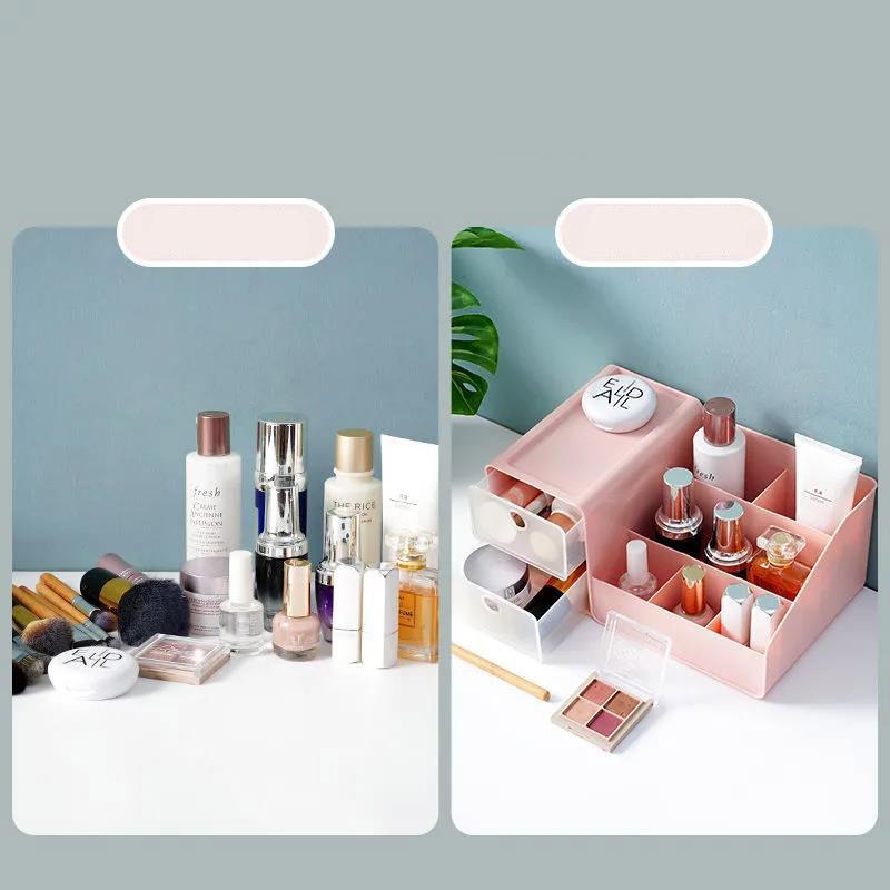 Desktop Cosmetic Storage Box Jewelry Finishing Mask Lipstick Dressing Table Makeup Box Beautiful Skin Care Product Rack