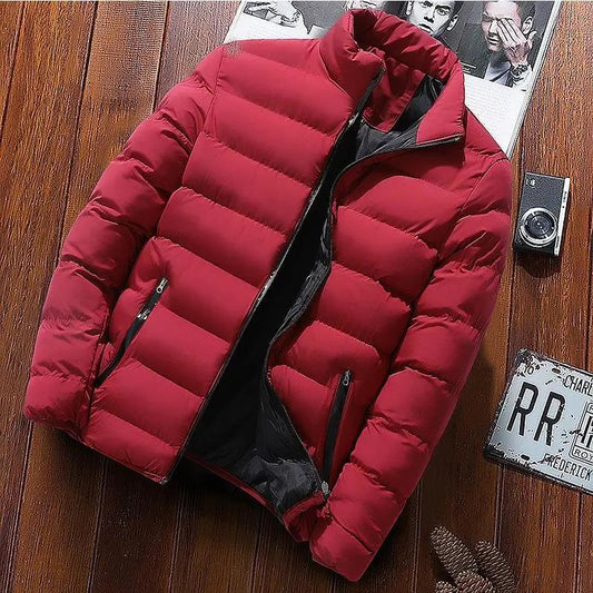 Men's Ultralight Down Jacket Winter Waterproof and Windproof Jacket Plus Size Warm Down Jacket Slim Casual Jacket