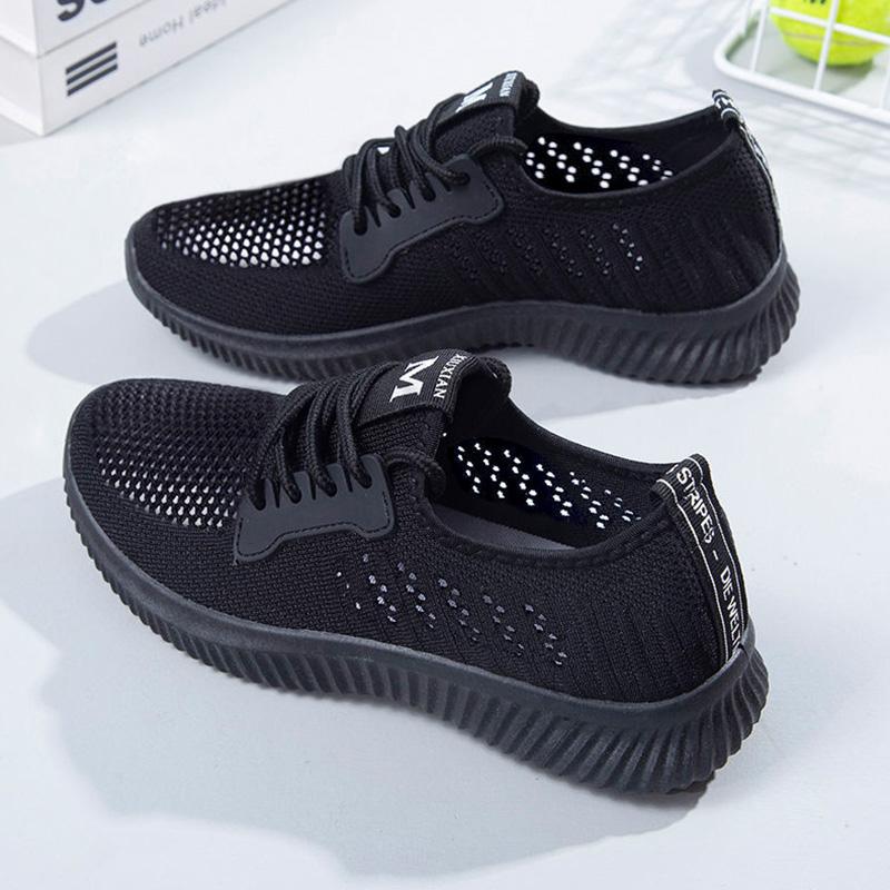 Shoes Women's Casual Shoes Pedal Breathable Wear-resistant Non-slip Lazy Shoes Lightweight and Comfortable Net Shoes