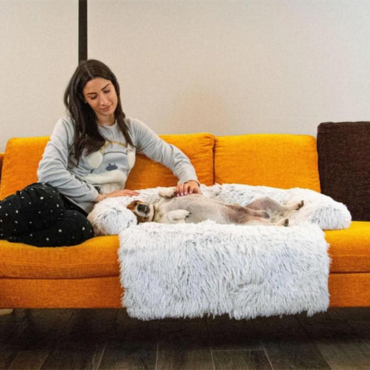 Large Dog Mat Sofa Dog Bed XXL Pad Blanket Cushion Home Washable Rug Winter Warm Pet Cat Bed Mat For Couches Car Floor Protector