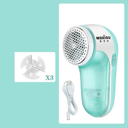 Electric Sofa Hairball Trimmer with 3 Blades Lint Remover USB Rechargeable Household Epilator Portable Stripper