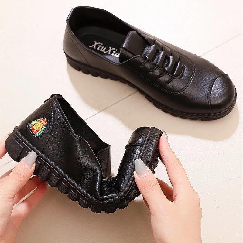 Spring Designer Shoes Woman Quality Leather Slip on Flats Shoes for Women Loafers Ladies Shoe