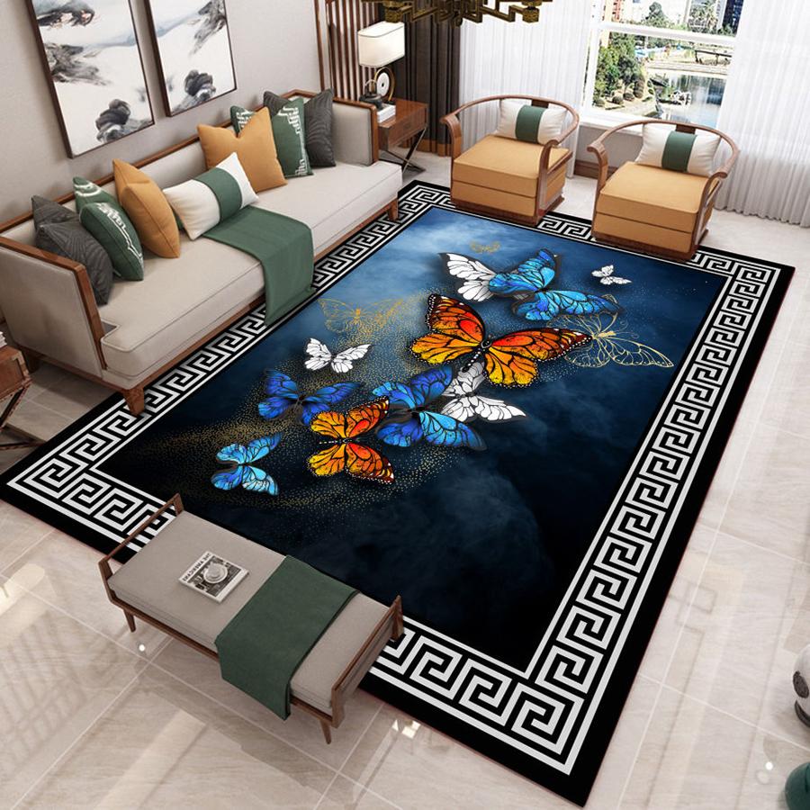 Home Living Room Carpet Sofa Coffee Table Cushion Large Area European-style Home Bedroom Full Bed Blanket Room New Chinese Style Floor Mat