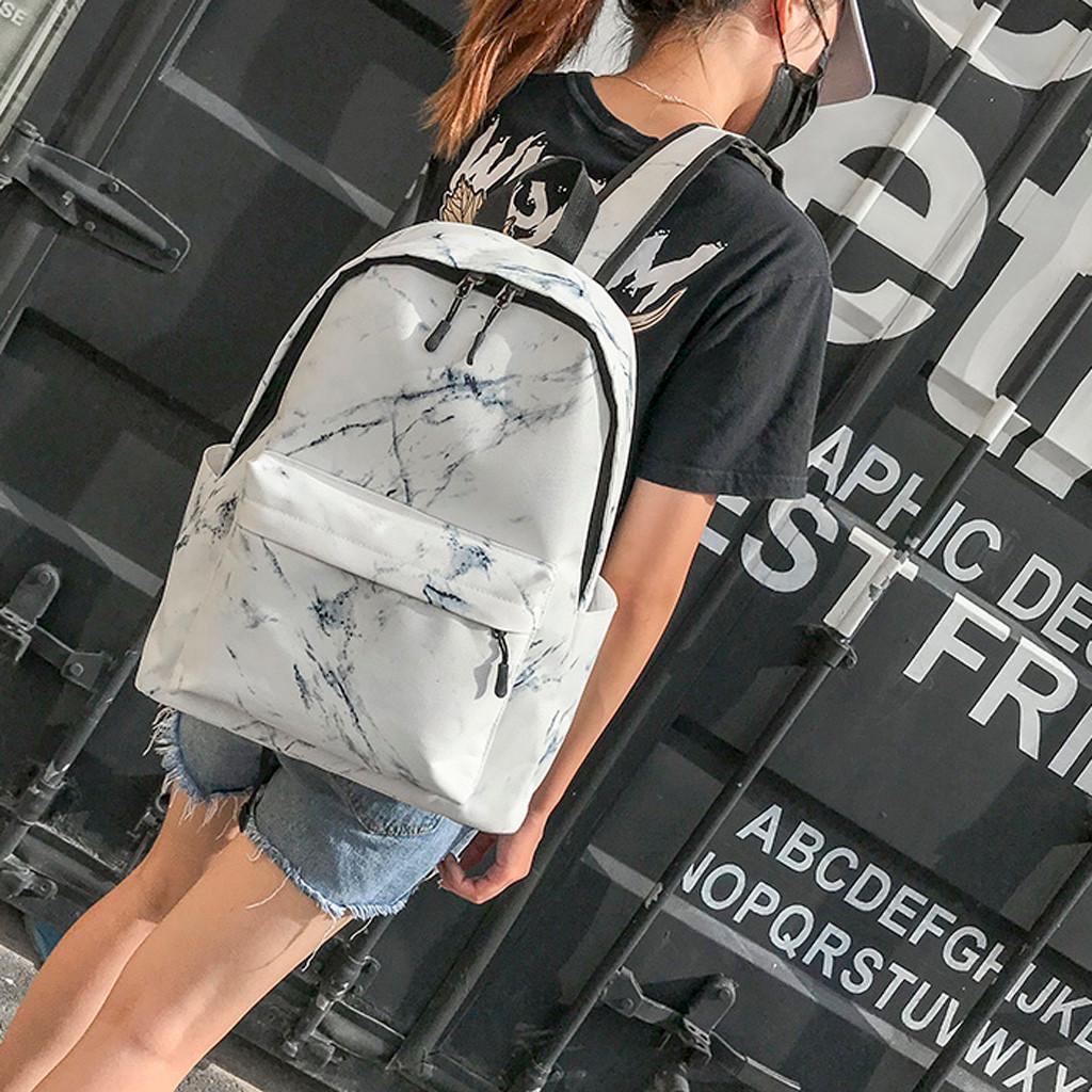 Backpacks,Fashion Women Marble Pattern Backpacks,Large Capacity Package Bags ,Shoulder Bags