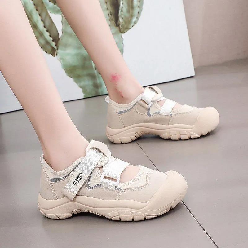 Big Toe Canvas Shoes Female Students Korean Version of The Old Daddy Shoes Female Harajuku All-match Casual Shoes