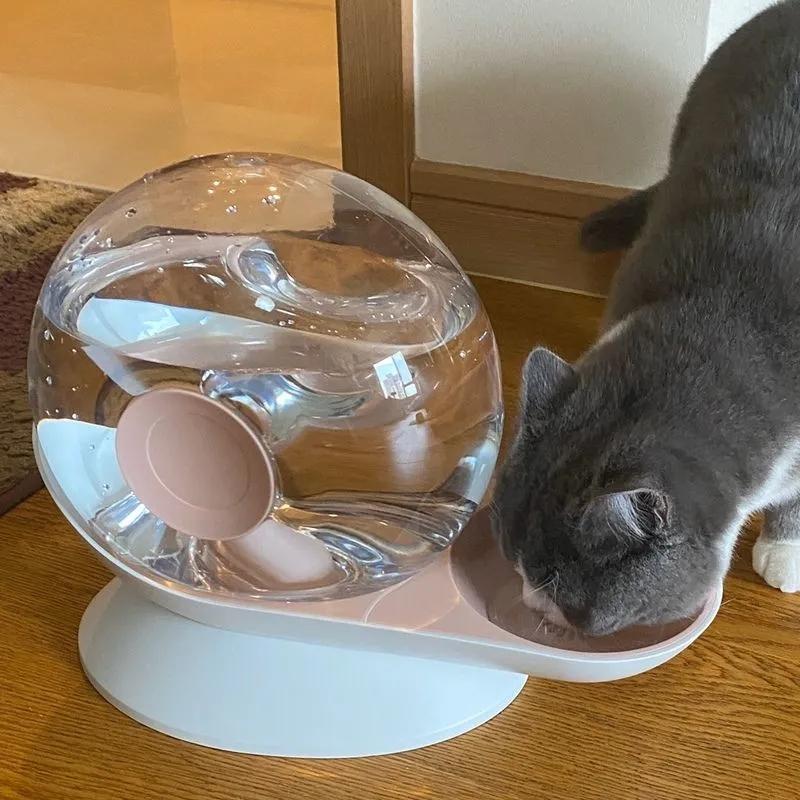 2.8L Automatic Pet Cat Water Fountain Dog Cat Pet Mute Drinker Feeder Bowl Pet Drinking Fountain Dispenser Automatic Water Replenishment