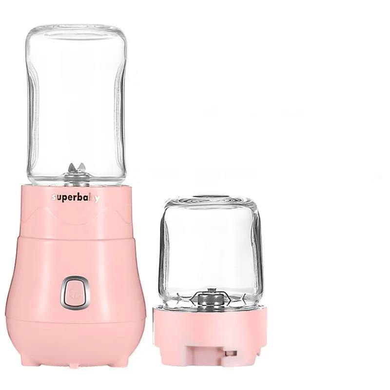 2pcs Baby Food Supplement Machine Baby Food Machine Multi-function Small Mixer Household Mini Rice Cereal Juice Machine Meat Grinder