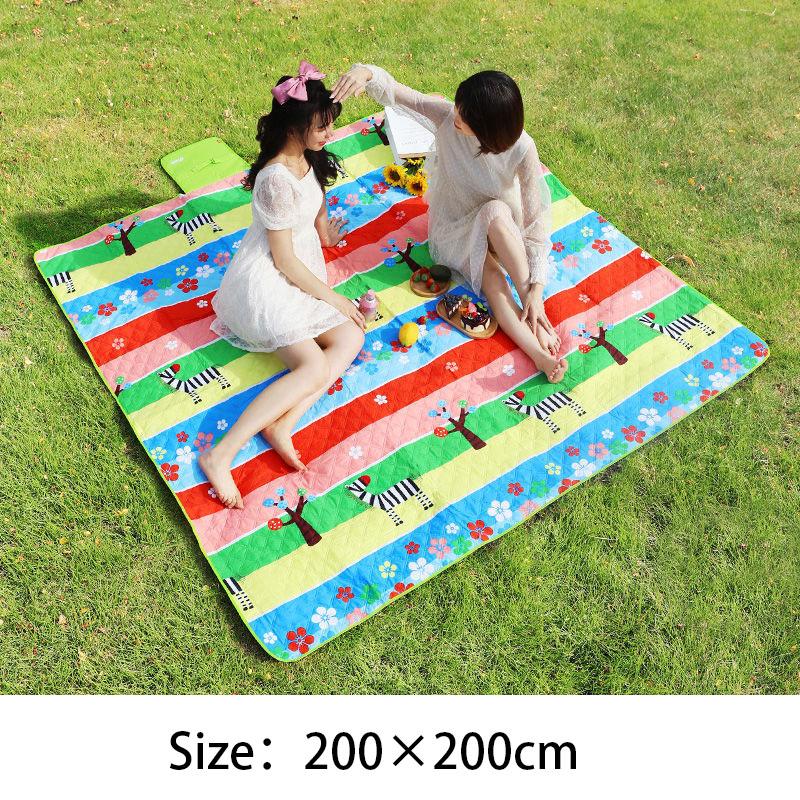 Outdoor Machine Washable Picnic Mat Thickening Ultrasonic Moisture-proof Mat Tent Picnic Portable Spring Outing Lawn Mat