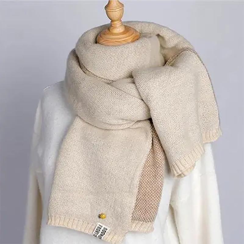 Little Pineapple Scarf Female Winter Style Korean Thickened Wild Fashion Cute Girl Knitted Wool Scarf