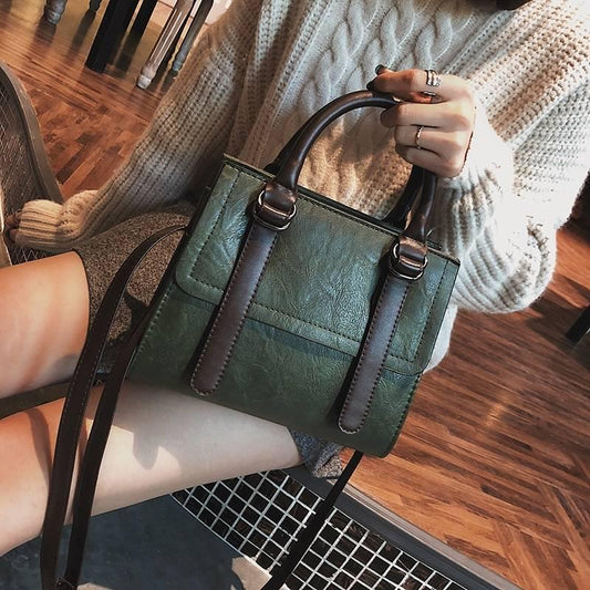 Fashion Handbags Korean Version of The Retro Bag Shoulder Diagonal Bag INS Minimalist Wild Handbag Hundreds of Skin Shoulder Bag