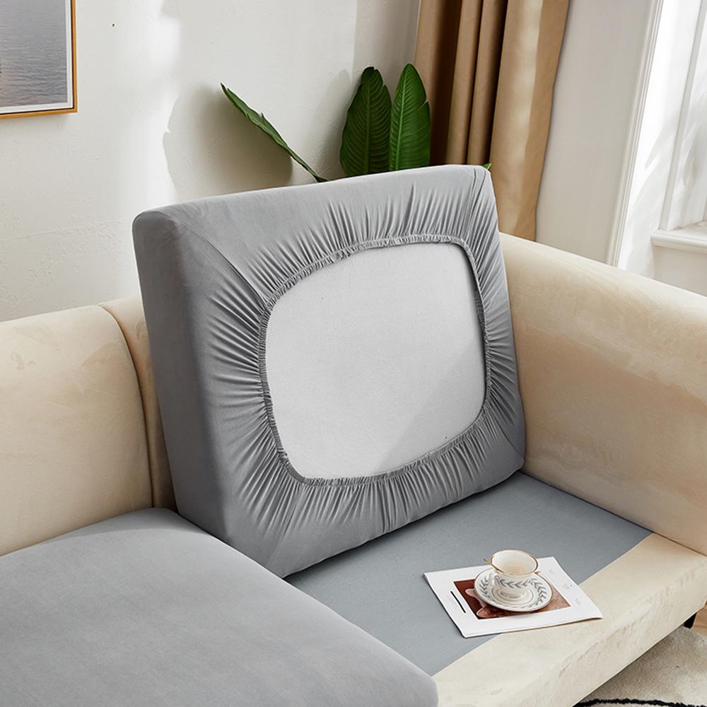 Solid Color Stretch Sofa Seat Cushion Cover Sofa Covers for Living Room Removable Elastic Seat Chair Cover Furniture Protector