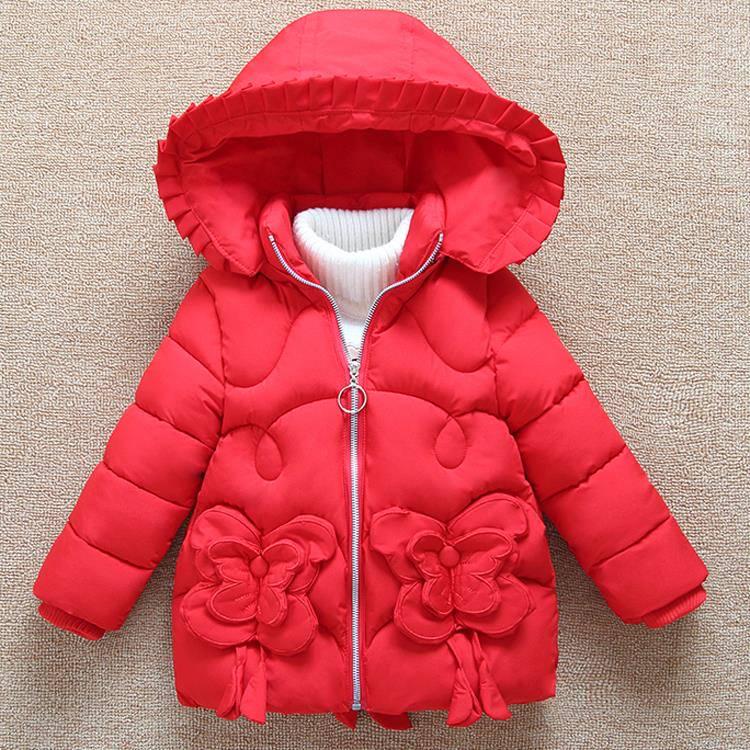 Baby Girls Jacket Winter Cotton Coat Children's Clothing Jacket Down Jacket Cute Baby Clothes