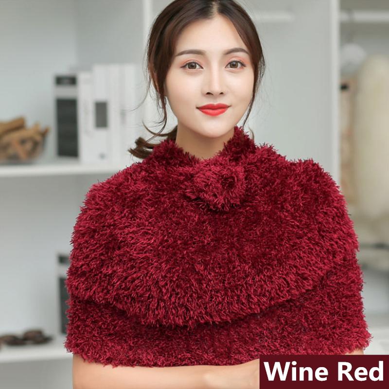 Women's Autumn Winter Bamboo Fiber Hedging Magic Scarf Shawl Bib Korean Style All Match Thickening Multi-function Versatile Shawl Dual-use