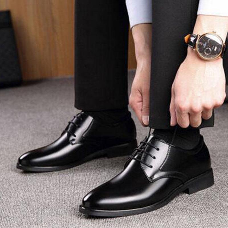 Genuine cow Leather Men formal shoes brogues luxury elegant classic designer men oxford shoes