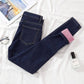 Jeans Women Plus Size Winter Warm Jeans Pants Blue Skinny Fleeces Thick Pencil Pants Denim Trousers