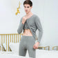 Men Winter Autumn Thermal Underwear Clothes O-neck Tops Pants Male Tight Suit Thicken Windproof Comfortable Soft Lining Long Sleeve High Elasticity