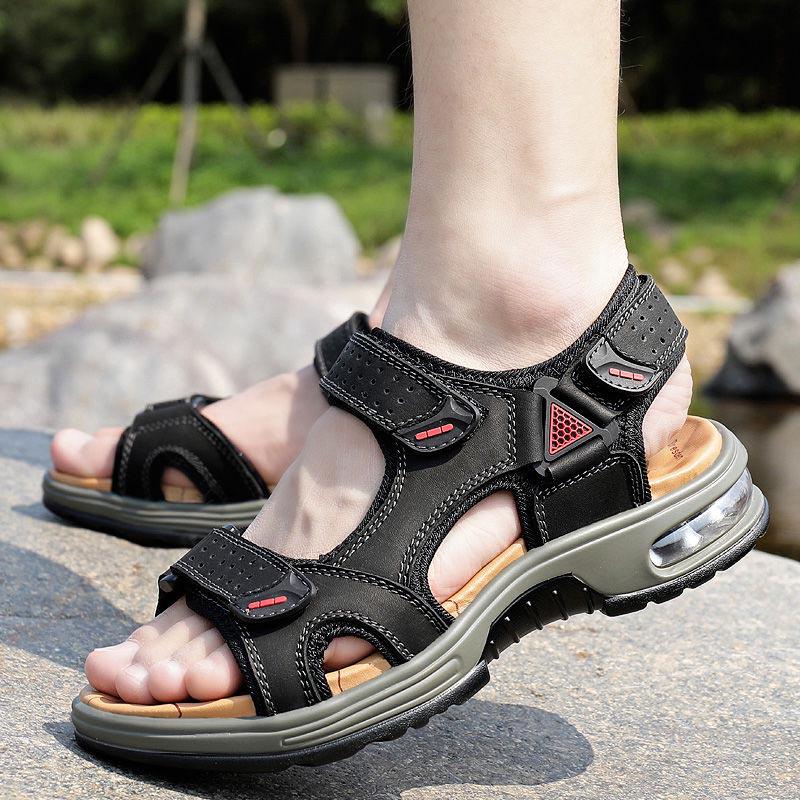 Plus Size 38-46 Men Sandals Outdoor Water Sneaker Non Slip Hiking Climbing Aqua Shoes Beach Barefoot Upstream Shoes Seaside Footwear Male