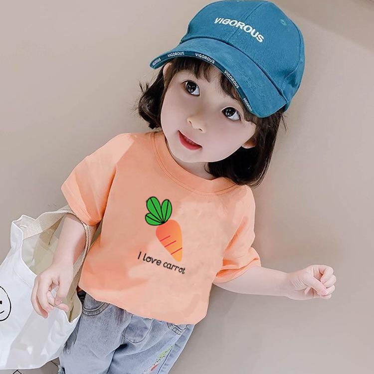 Summer Kids Cute Printing T Shirts Short Sleeve Tops Korean Style O-neck Loose T Shirts For Children Girls Boys