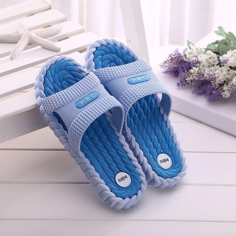 Summer Bathroom Bath Non-slip Men's and Women's Indoor Thick-soled Home Slippers Sandals and Slippers