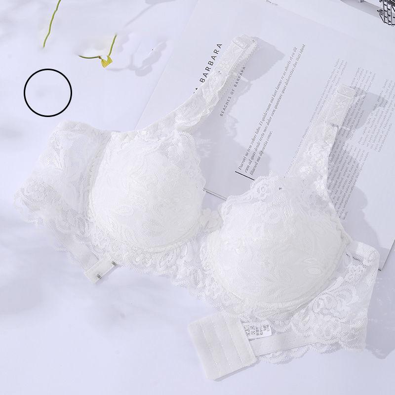 No Steel Ring Ultra-thin Bra Thin Underwear Ladies Gather Lace Sexy Big Breasts No Sponge Large Size Bra